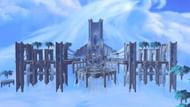 A glimpse of Elysian Hold from afar in World of Warcraft. (Image via murlocs.com)